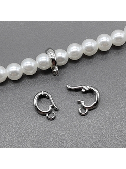 Бейл разъемный съемный, 11*7.5 мм, родий