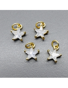 Подвеска Звезда, 8.5 мм, позолота