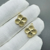 Подвеска клевер соты, 15 мм, позолота