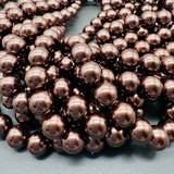 Жемчуг Майорка, 10 мм, коричневый, глянцевый, тип2