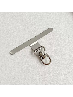 Вкладыш для ремешков мобильных телефонов, серый металл