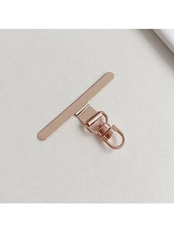 Вкладыш для ремешков мобильных телефонов, розовый металл