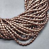 Жемчуг рисовый Майорка, 3.3*4.5 мм, коричневый, нитка