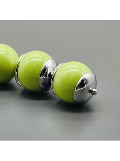 Шапочки для бусин, 10 мм, родий, шт