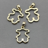 Подвеска Мишка, 14*19 мм, позолота