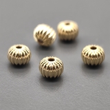 Бусины шарики разделители, 4.7*6 мм, позолота