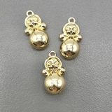 Подвеска Матрешка, 20 мм, позолоа