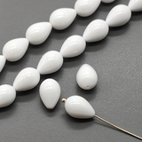 Жемчуг капля Майорка, 9*13 мм, белый, шт