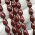 Жемчуг капля Майорка, 8*12 мм, бордовый, полнити