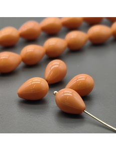 Жемчуг капля Майорка, 9*13 мм, оранжевый, шт