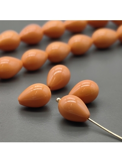 Жемчуг капля Майорка, 9*13 мм, оранжевый, шт