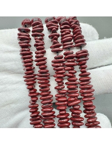 Бусина Гематит, фриформ, 2-2.5*8-9 мм, бордовый