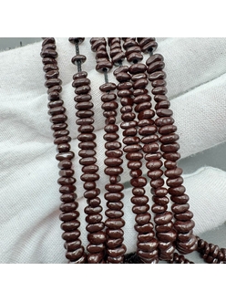 Бусина Гематит, фри форм, 2.5*5 мм, коричневый