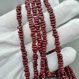 Бусина Гематит, фри форм, 2.5*5 мм, бордовый