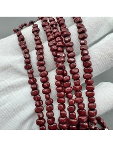 Бусина Гематит, фриформ, 3-3.5*5-6 мм, бордовый