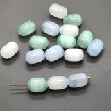 Бусина селенит, микс из 3х цветов, 8*12 мм, шт