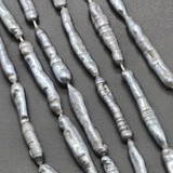 Жемчуг натуральный Палочка, серый, 29-30 мм, шт