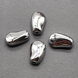 Бусины Разделители фриформ, 12.5*8 мм, родий, шт