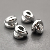 Бусины Разделители Бесконечность, 7.5 мм, родий, шт