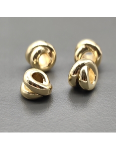 Бусины Разделители Бесконечность, 7.5 мм, позолота, шт