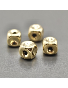 Бусины Разделители Квадрат, 6.5 мм, позолота, шт