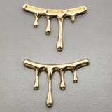 Подвеска Бусина Капли, 46 мм, позолота