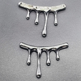 Подвеска Бусина Капли, 46 мм, родий