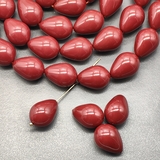 Жемчуг капля Майорка, 12*16 мм, красный, шт