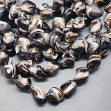 Бусина фриформ, перламутр, 13-16*12-13 мм, коричневый