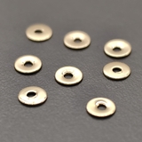 Бусины тонкие спейсеры, 4*0.3 мм, позолота, 11 шт