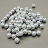 Жемчуг Майорка, 6 мм, серо-голубой, глянцевый