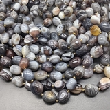 Бусины Агат Ботсвана Овал, 14-18 мм, нитка