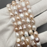 Жемчуг натуральный картошка, микс, 7-8 мм, 18 см