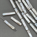 Жемчуг натуральный плоские Палочки, 23*5 мм, шт