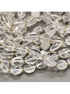 Бусины Хрусталь Овал, 14-18 мм, нитка