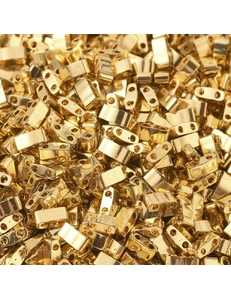 Бусина MIYUKI золотистый металлизированный, 5*2.3*1.9 мм