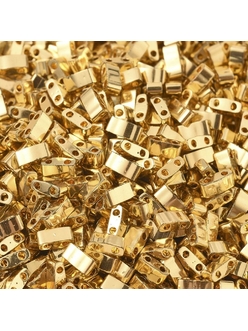 Бусина MIYUKI золотистый металлизированный, 5*2.3*1.9 мм