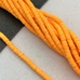 Бусины Рондели, силикон, оранжевый, 6*1 мм